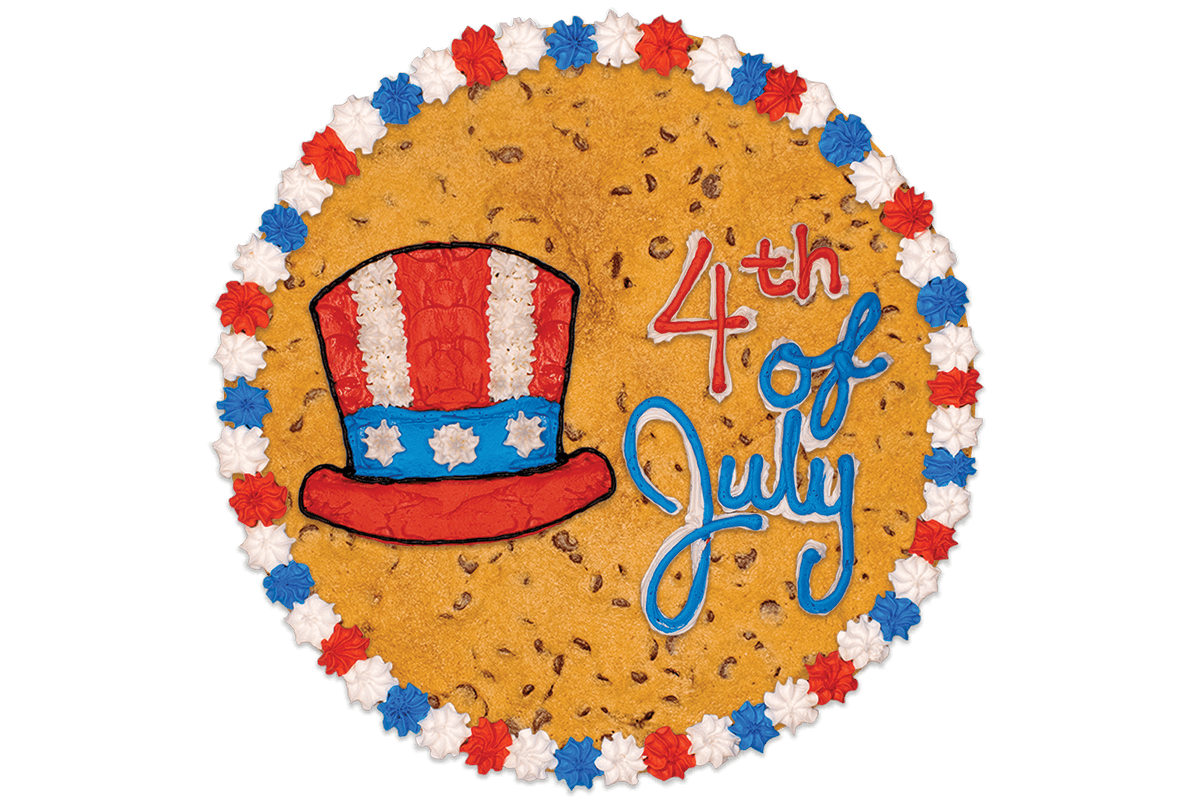 Order #623: July 4th Uncle Sam's Hat food online from Nestle Toll House Cafe store, Friendswood on bringmethat.com