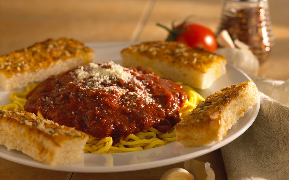 Order Spaghetti & Garlic Toast - Pasta food online from Bellacino's Pizza & Grinders store, Southfield on bringmethat.com