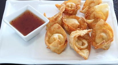 Order 8 Piece Cheese Crabs Wonton food online from Pinto Thai Bistro store, San Diego on bringmethat.com