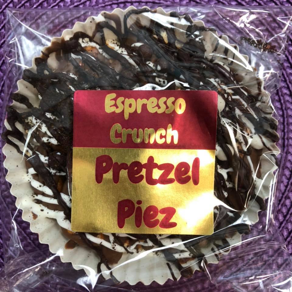 Order Espresso Crunch Pretzel Piez food online from Cookies by Gayla - West Ridge Mall store, Topeka on bringmethat.com