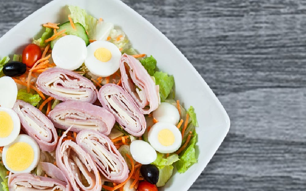 Order Chef's Salad - Salad food online from Seasons Pizza store, Wilmington on bringmethat.com