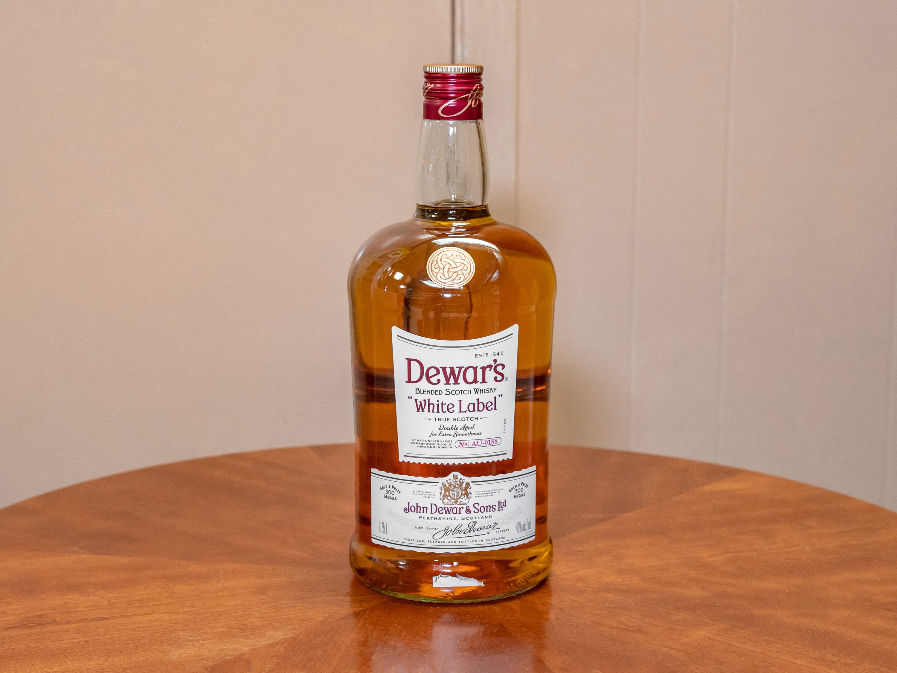 Order Dewar S White Label 1.75 Liter Whiskey food online from Jose's Wines & Liquors store, Valley Cottage on bringmethat.com