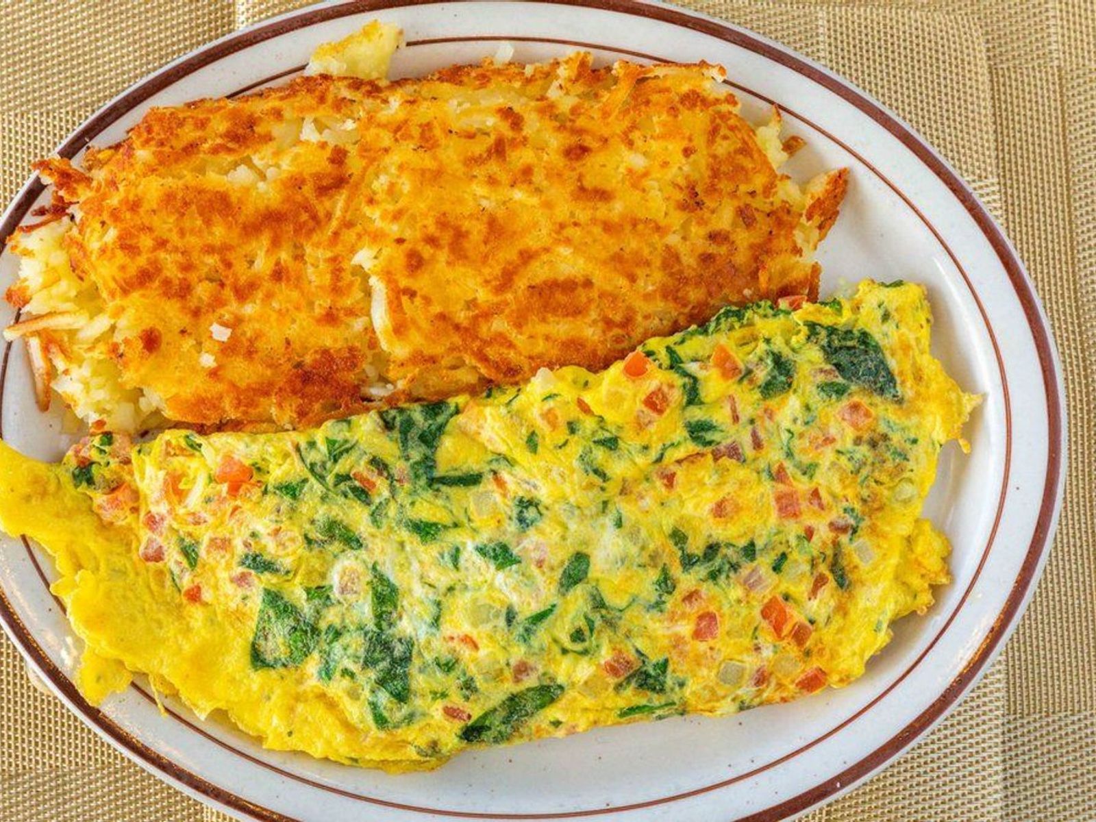 Order Spinach Omelette food online from Leo Coney Island store, Roseville on bringmethat.com