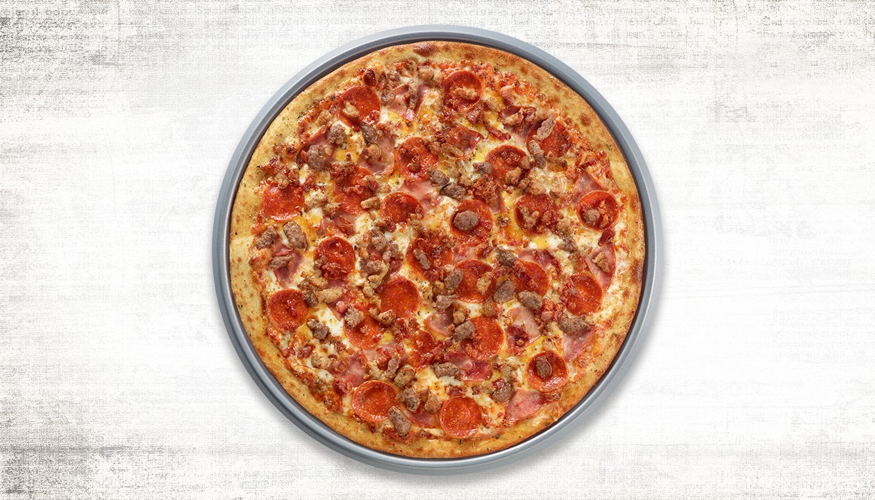 Order All-Meat Large 14” Specialty Pizza food online from Pasqually's Pizza & Wings store, Killeen on bringmethat.com