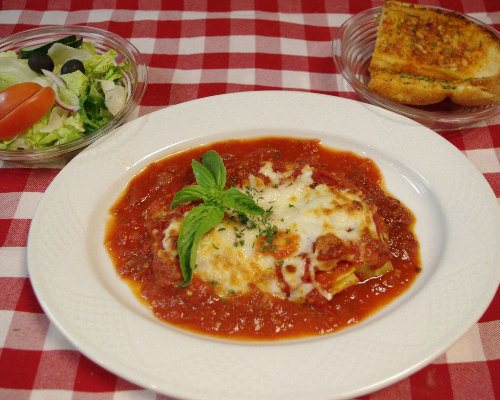 Order Lasagna Dinner food online from Napoli Pizza Whitman store, Whitman on bringmethat.com