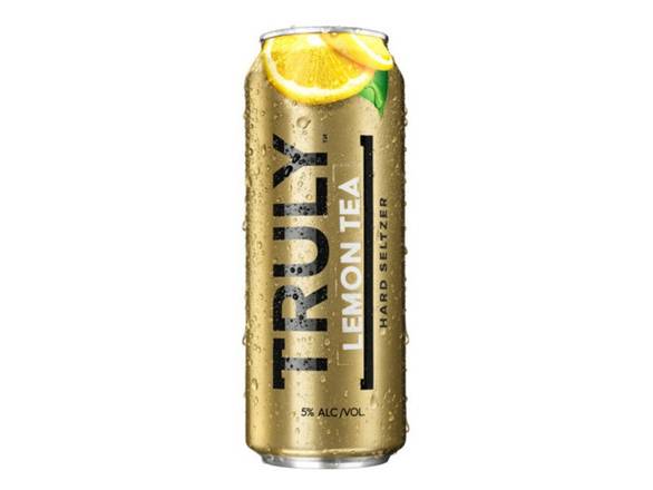 Order TRULY Hard Seltzer Lemon Iced Tea, Spiked & Sparkling Water - 24oz Can food online from S H Liquor Market store, Los Angeles on bringmethat.com