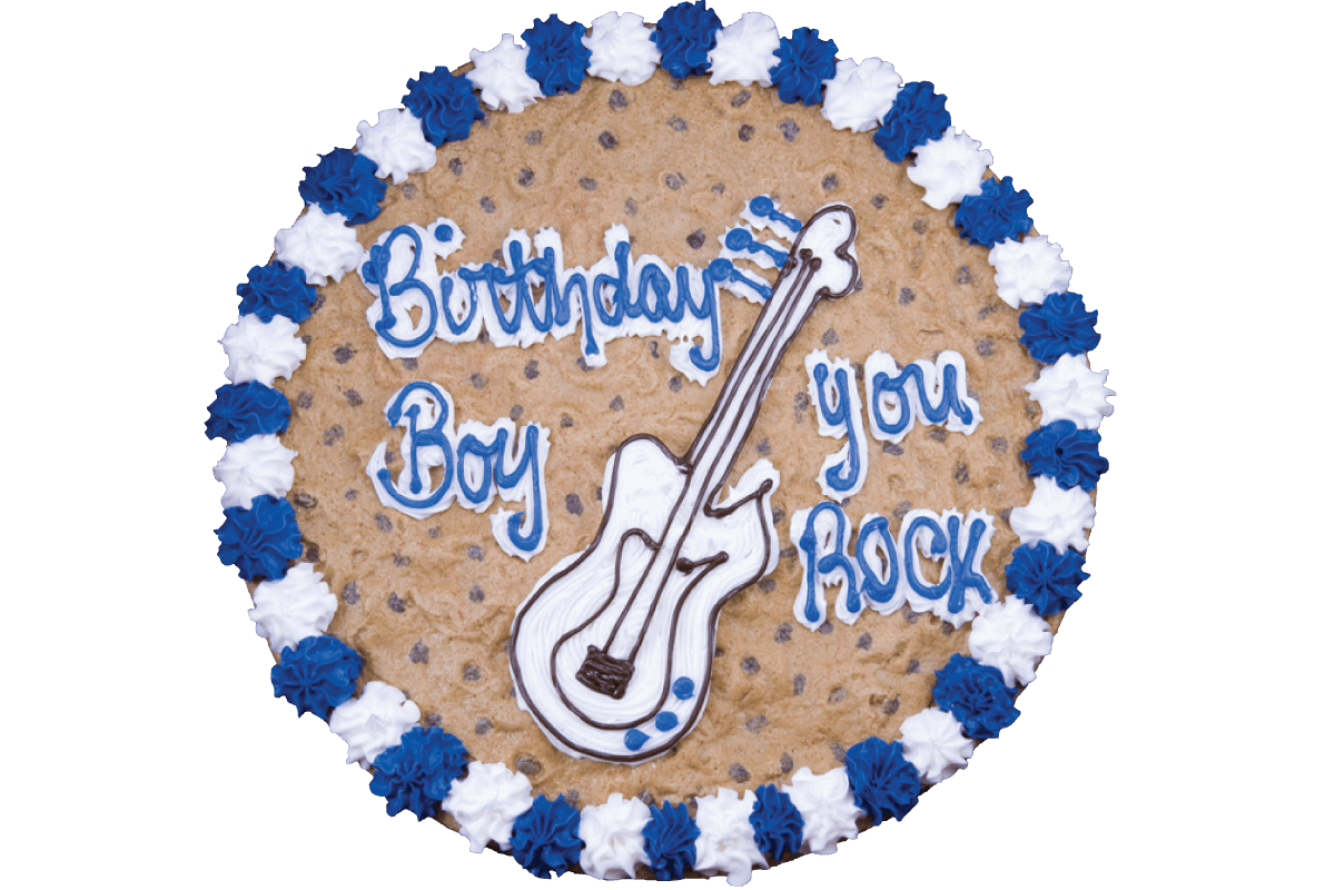 Order #138: Birthday Guitar food online from Nestle Toll House Cafe store, Cedar Park on bringmethat.com