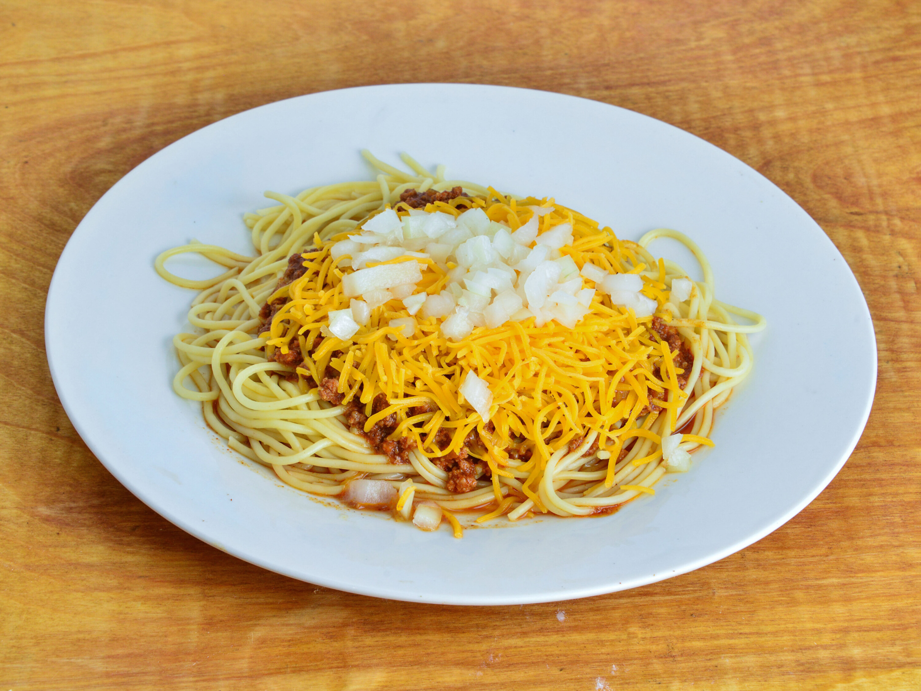 Order Coney Spaghetti  food online from Dad's Coneys store, Columbus on bringmethat.com