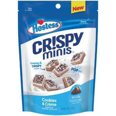Order Hostess Crispy Mini Cookies & Crème 4oz food online from 7-Eleven store, Chicago on bringmethat.com