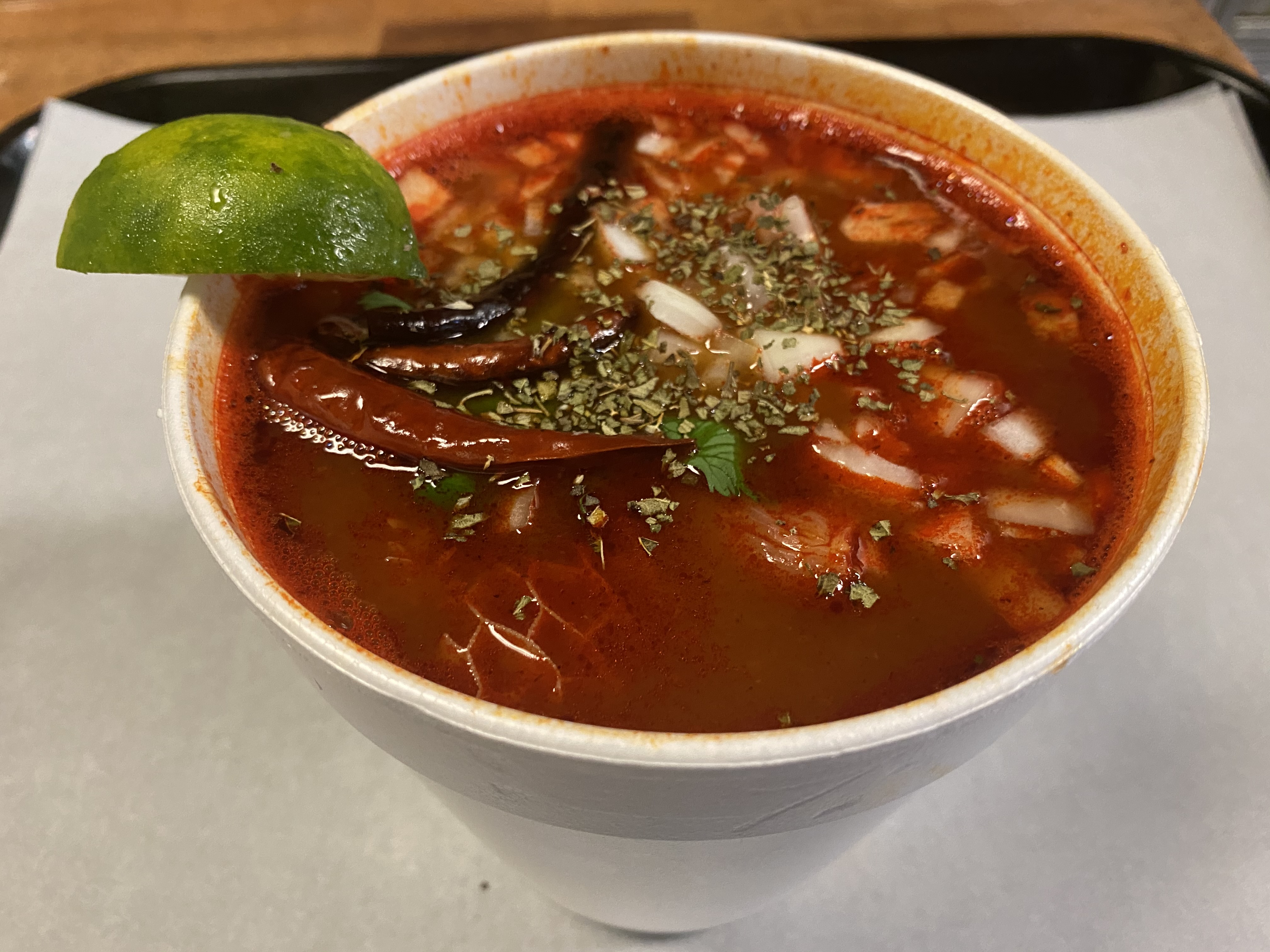 Order Menudo - Sunday only  food online from Cristino Bakery store, Goleta on bringmethat.com