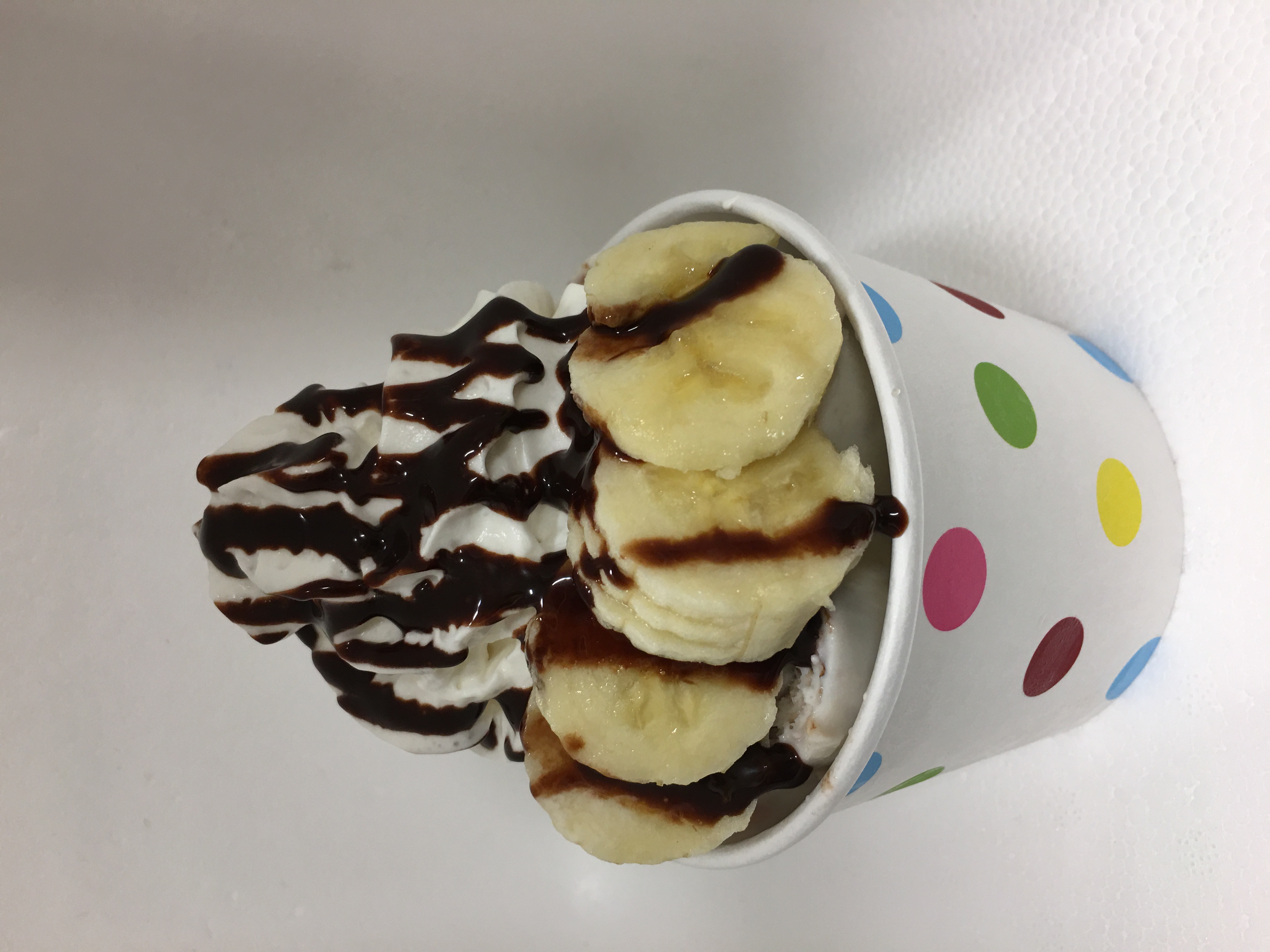 Order 2. Monkey Business Rolled Ice Cream food online from Pandora Rolled Ice Cream store, Manhattan on bringmethat.com