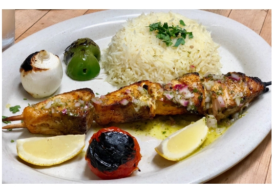 Order Salmon Brochettes food online from Libanais Resturant store, Lincolnwood on bringmethat.com