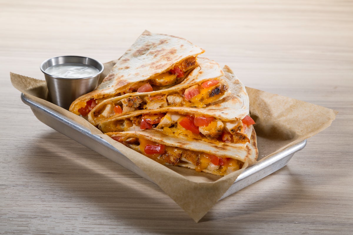 Order Blackened Chicken Quesadilla food online from Wing Zone store, Dayton on bringmethat.com