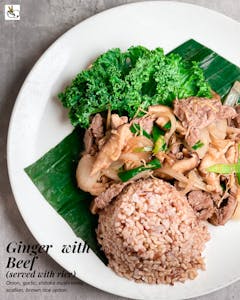 Order Ginger food online from Cha Yen Thai Cookery store, Watertown on bringmethat.com