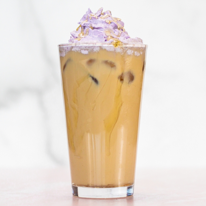 Order Honey Lavender Latte food online from Pinon Coffee House store, Albuquerque on bringmethat.com