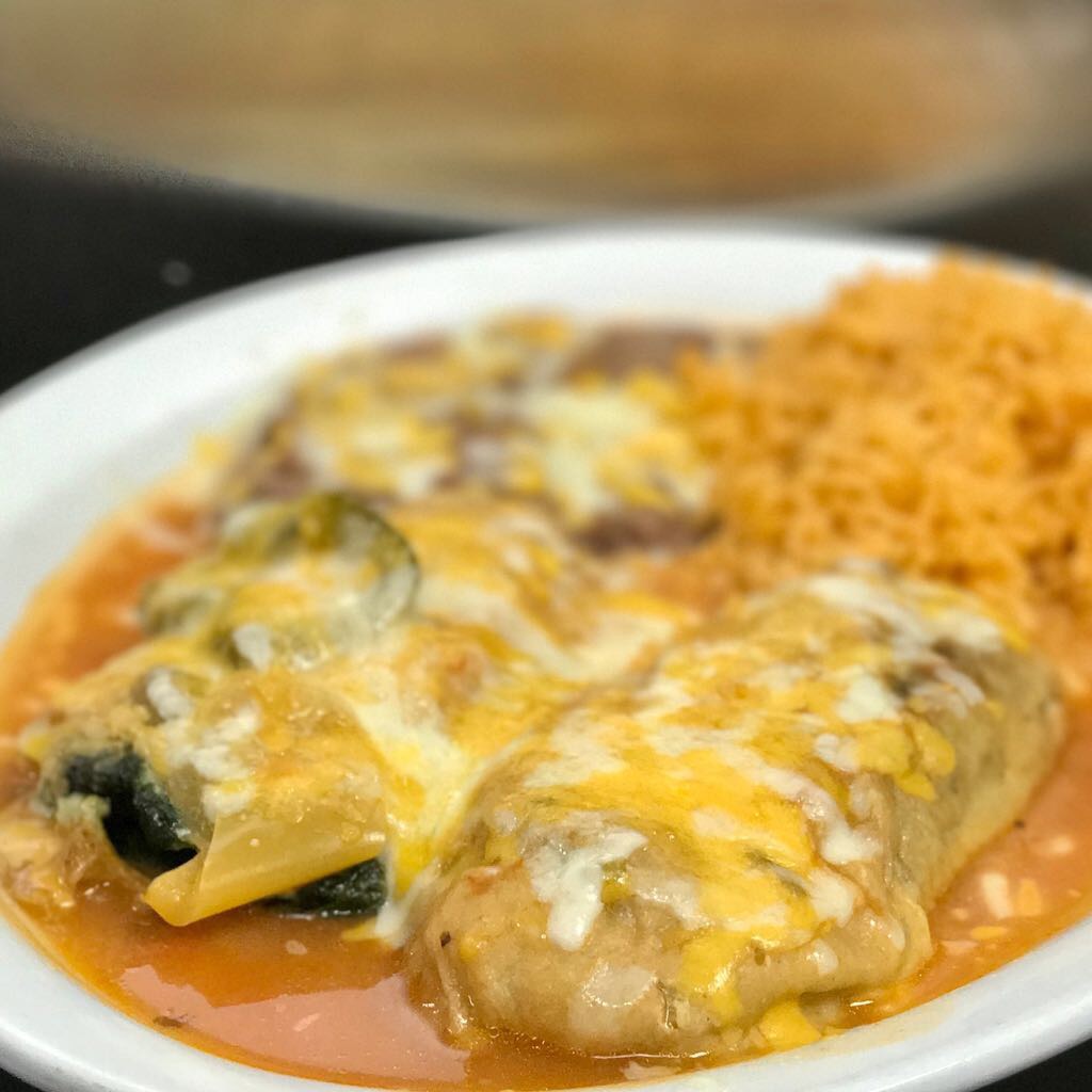 Order Chile Relleno Combination Plate food online from Broncos Grill store, Covina on bringmethat.com