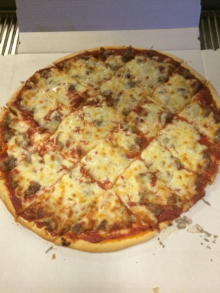 Order Cheese & One Regular Topping Pizza - Small 10" (8 Slices) food online from Pino's Pizza store, Rockford on bringmethat.com