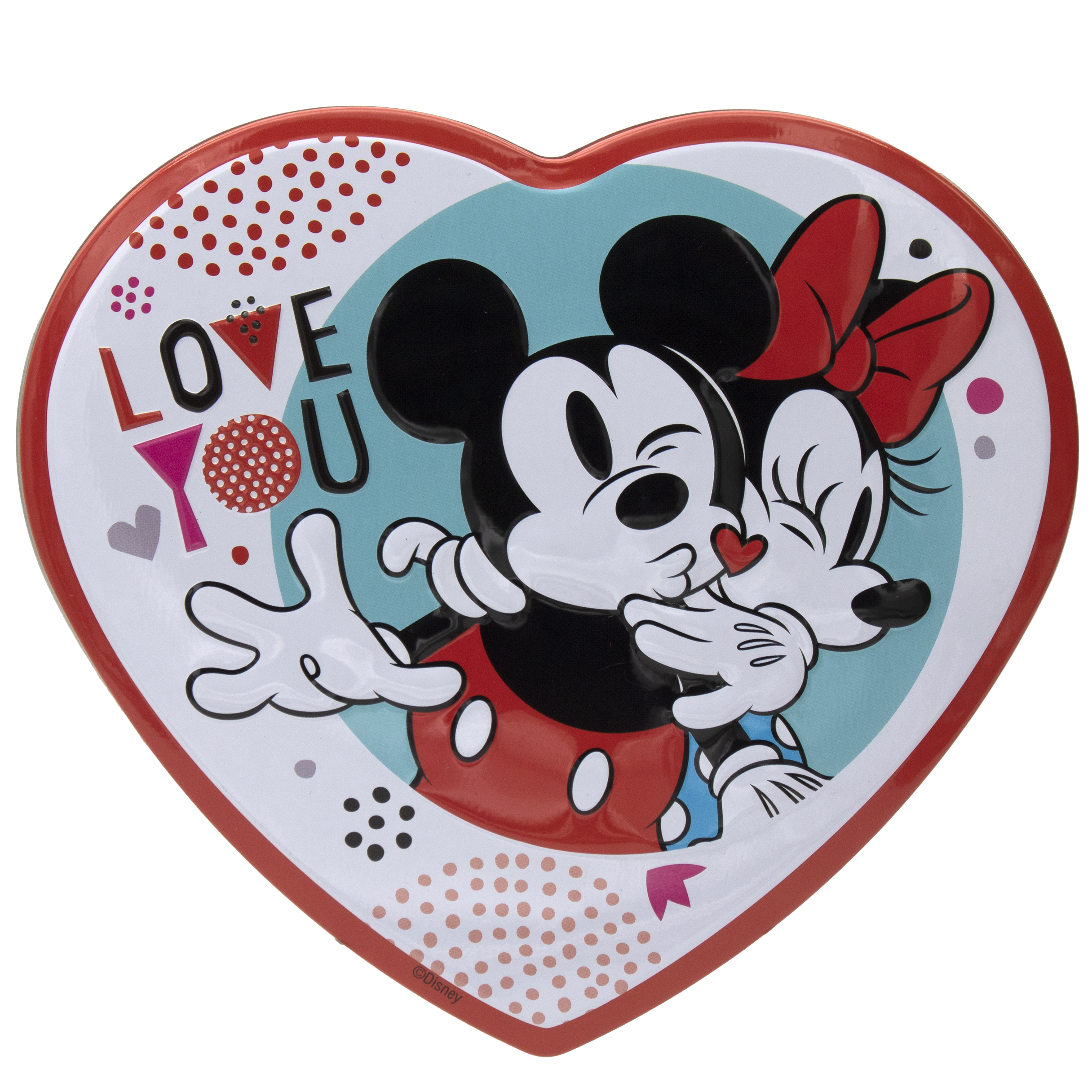 Order Mickey Gift Heart Tin with Milk Chocolate Hearts - 3.6 oz food online from Rite Aid store, MILLER PLACE on bringmethat.com