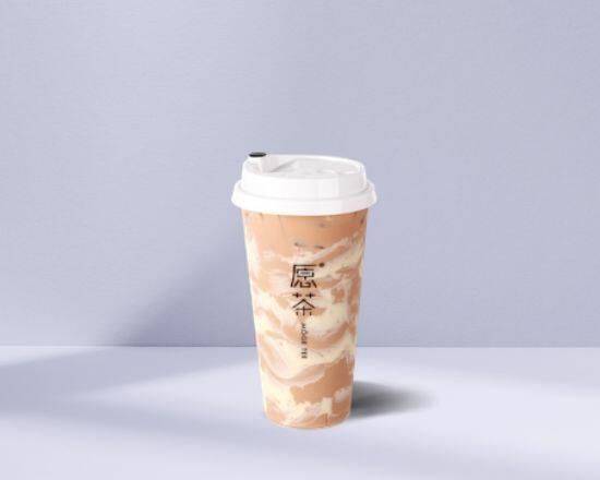 Order Crème Brûlée Milk Tea 布蕾蛋糕奶茶  food online from moge tea store, Quincy on bringmethat.com