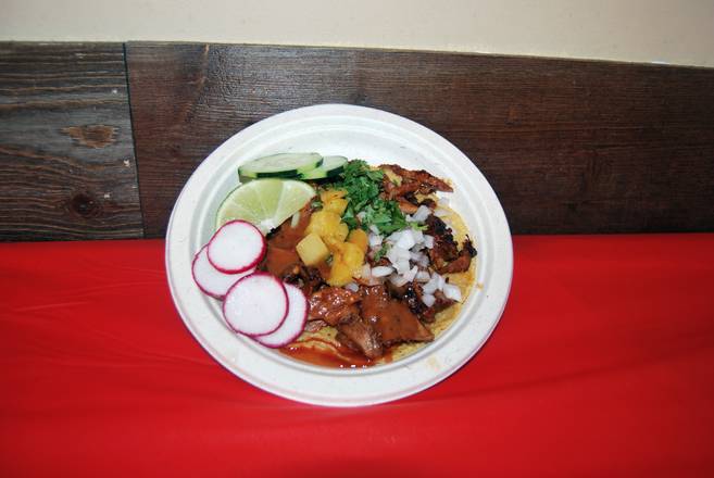 Order Marinated Pork Taco (Al Pastor Taco)  food online from Taqueria Al Pastor store, New York on bringmethat.com