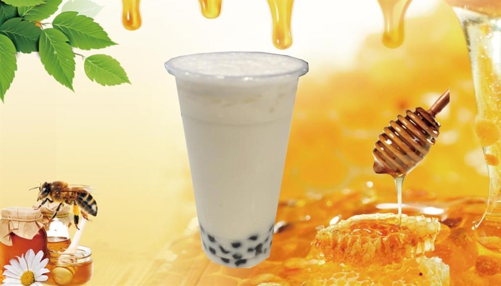 Order Roasted Honey Milk Tea food online from Ramen Osaka store, San Jose on bringmethat.com