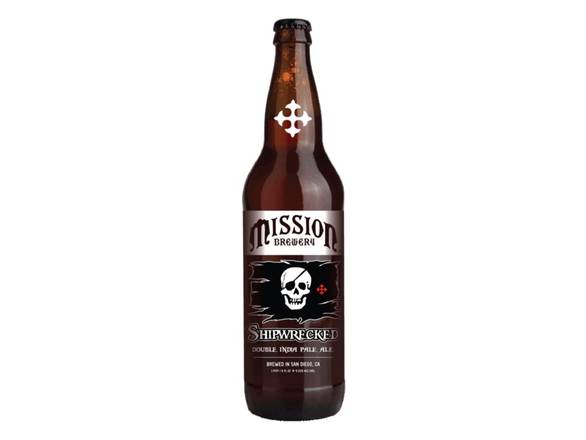 Order Mission Brewery Shipwrecked Double IPA - 6x 16oz Cans food online from Adam Liquor And Bottle Shop store, Redondo Beach on bringmethat.com
