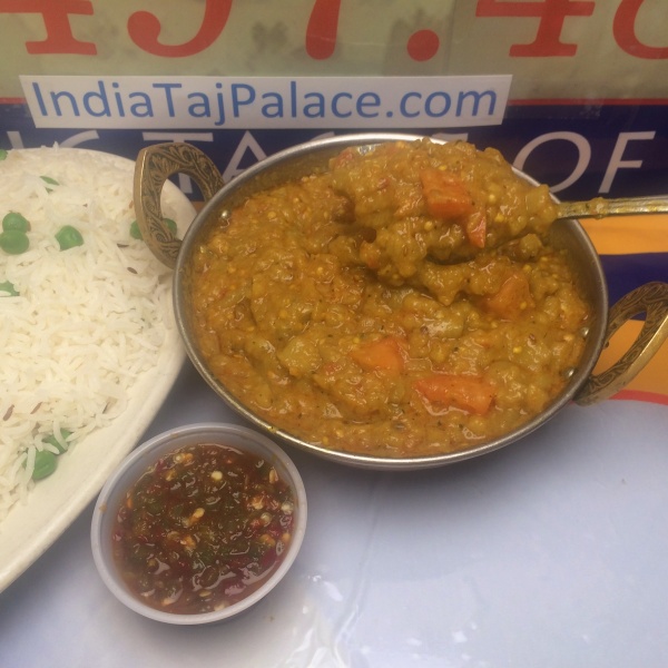 Order J15. Baingan Bharta food online from India Taj Palace store, San Antonio on bringmethat.com