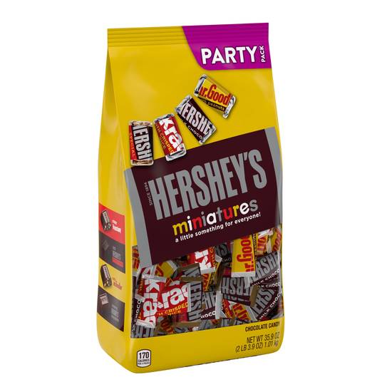 Order Hershey's Miniatures Assorted Chocolate Party Bag, 37.44 OZ food online from Cvs store, MONTEZUMA on bringmethat.com