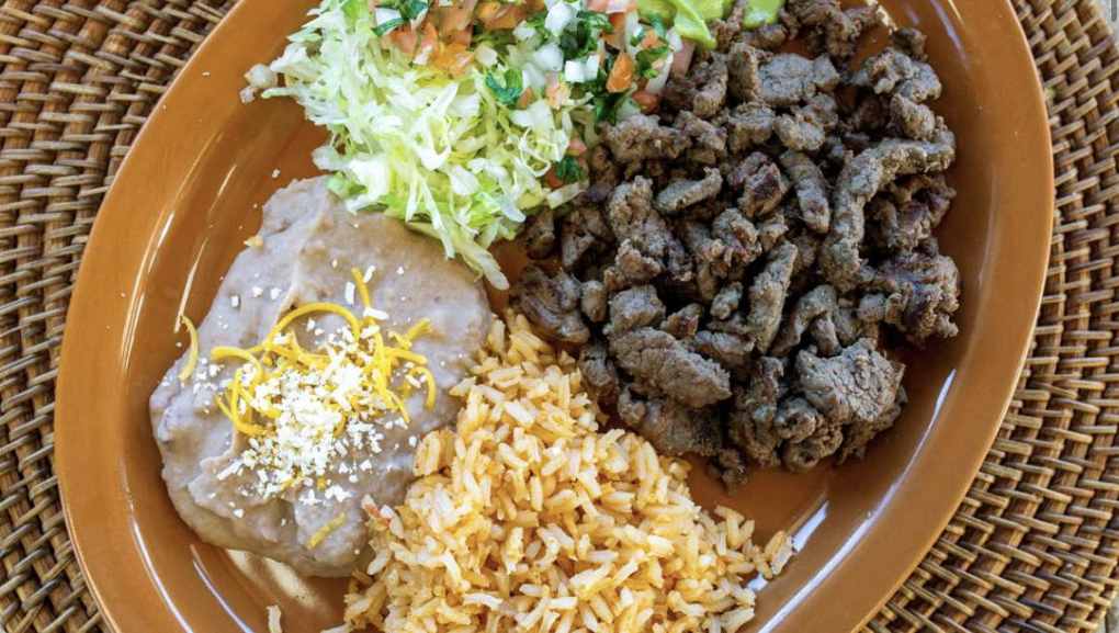 Order #7: Carne Asada Combo Plate food online from Tacoman store, National City on bringmethat.com