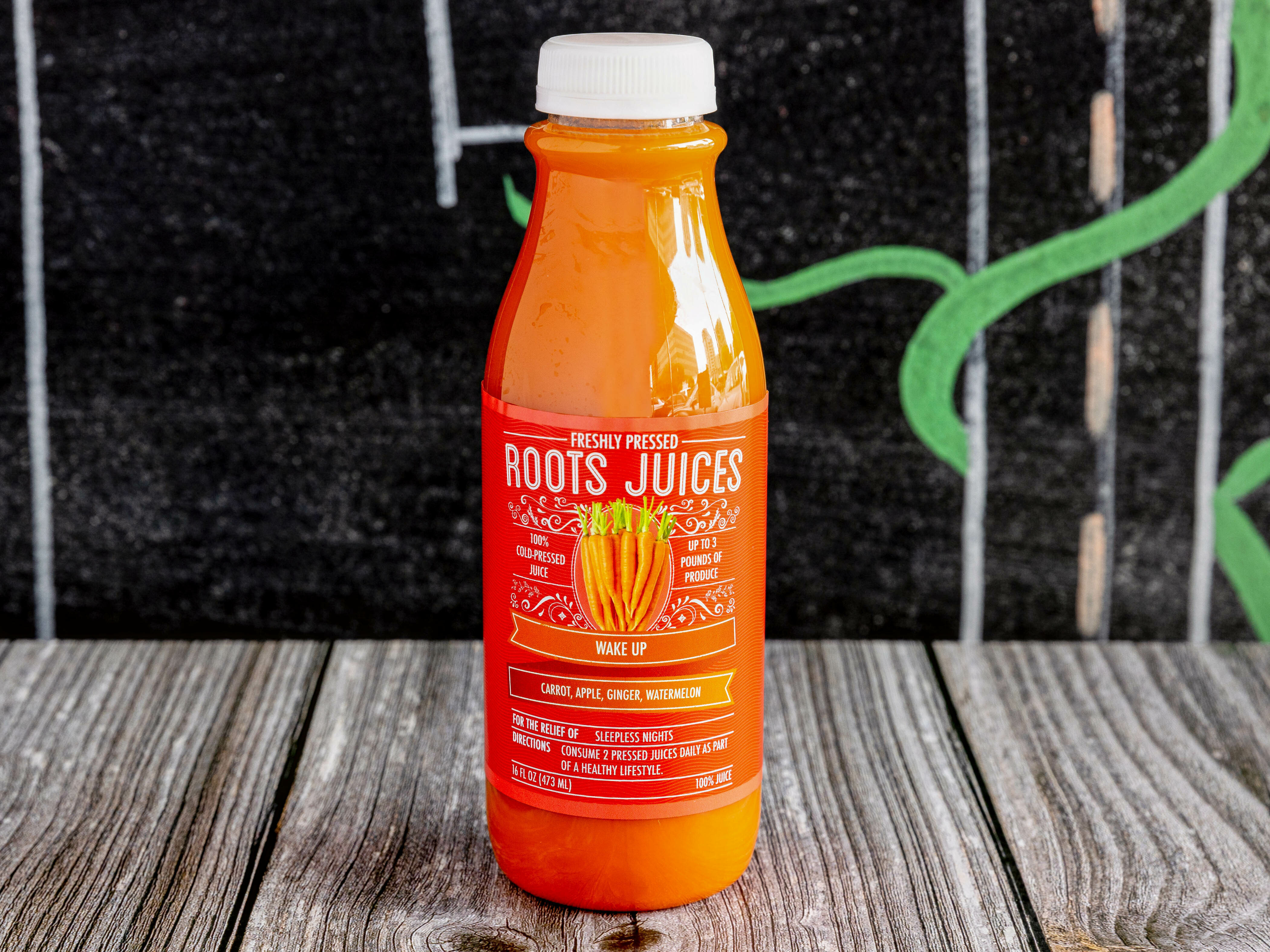 Order Wake Up Juice food online from Roots Juices store, Dallas on bringmethat.com