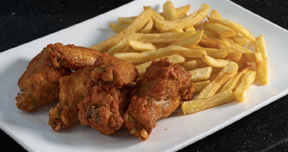 Order 60.Plain Wings W/ French Fries food online from Blue store, Elmhurst on bringmethat.com