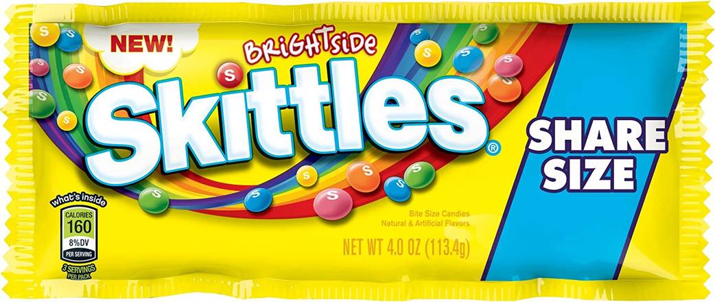 Order Skittles Brightside Chewy Candy food online from Exxon Food Mart store, Port Huron on bringmethat.com