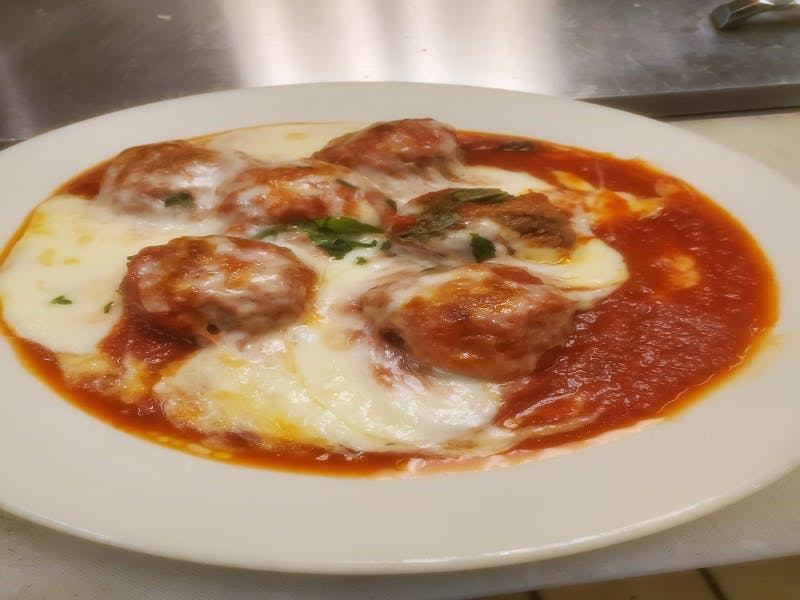 Order Meatballs with Cheese - 6 Pieces food online from Pizza Leone store, Fairfield on bringmethat.com