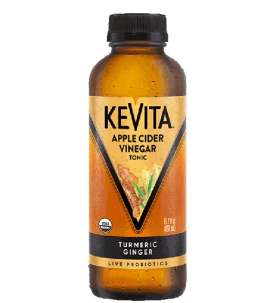 Order KeVita Apple Cider Vinegar Tonic - Turmeric Ginger food online from IV Deli Mart store, Goleta on bringmethat.com