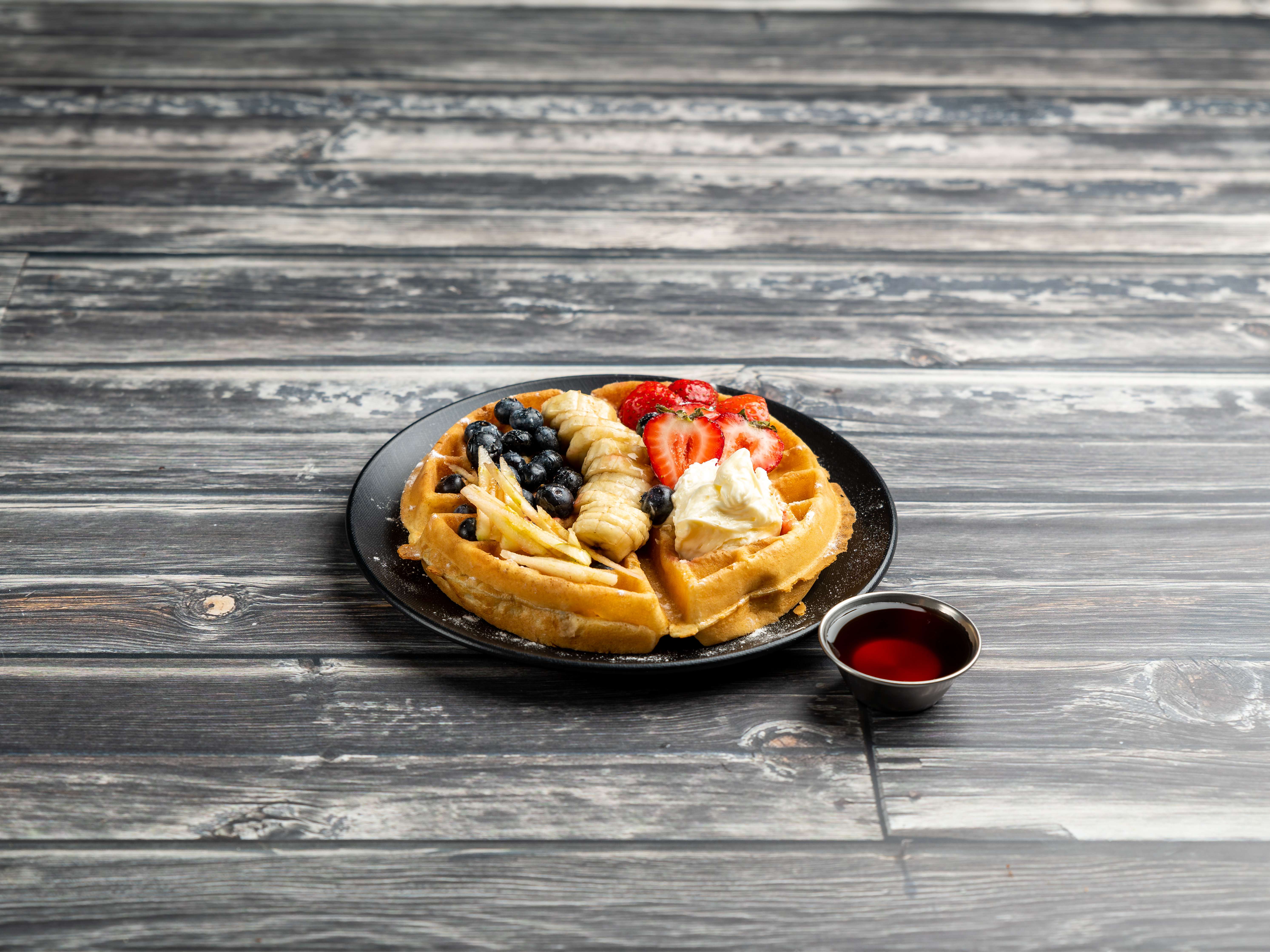 Order Fresh Fruit Waffle food online from Golden Nugget store, Chicago on bringmethat.com