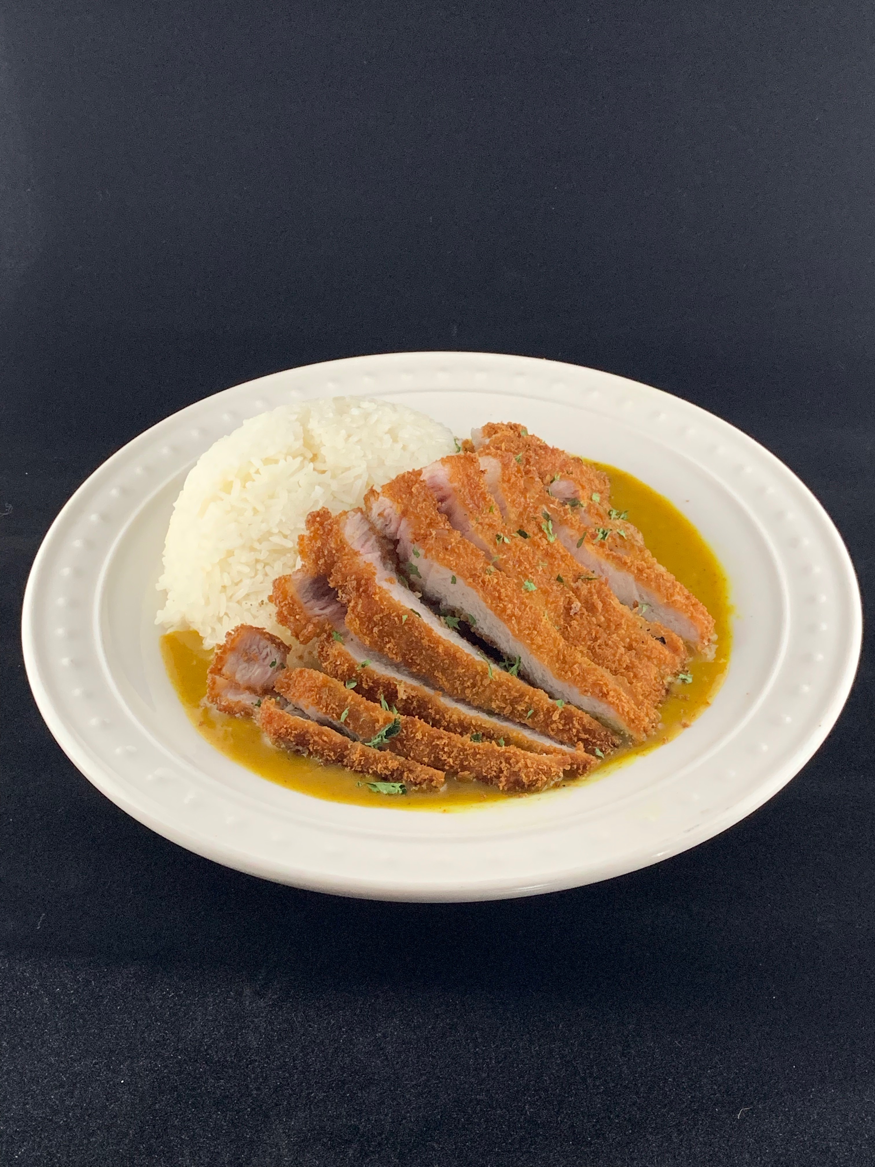 Order Cutlet Pork Chop with Japanese Curry 日式咖哩豬扒飯 food online from Wechat Cafe store, El Monte on bringmethat.com