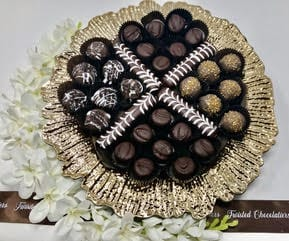 Order Majestic Handcrafted Truffle & Bonbon Gift Arrangement food online from Twisted Gourmet Chocolates store, Passaic on bringmethat.com