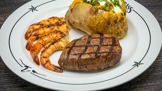 Order Gulf Coast Steak & Shrimp food online from Saltgrass Steak House store, Mesquite on bringmethat.com