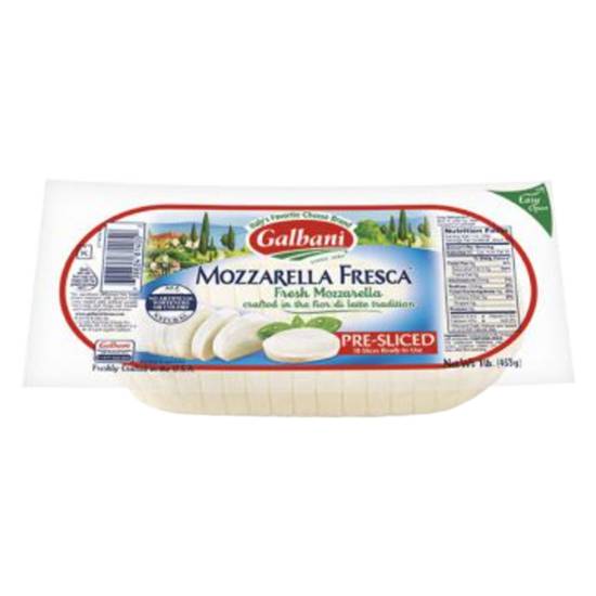 Order Galbani Sliced Mozzarella Cheese Logs 1lb food online from Everyday Needs by Gopuff store, Chicago on bringmethat.com