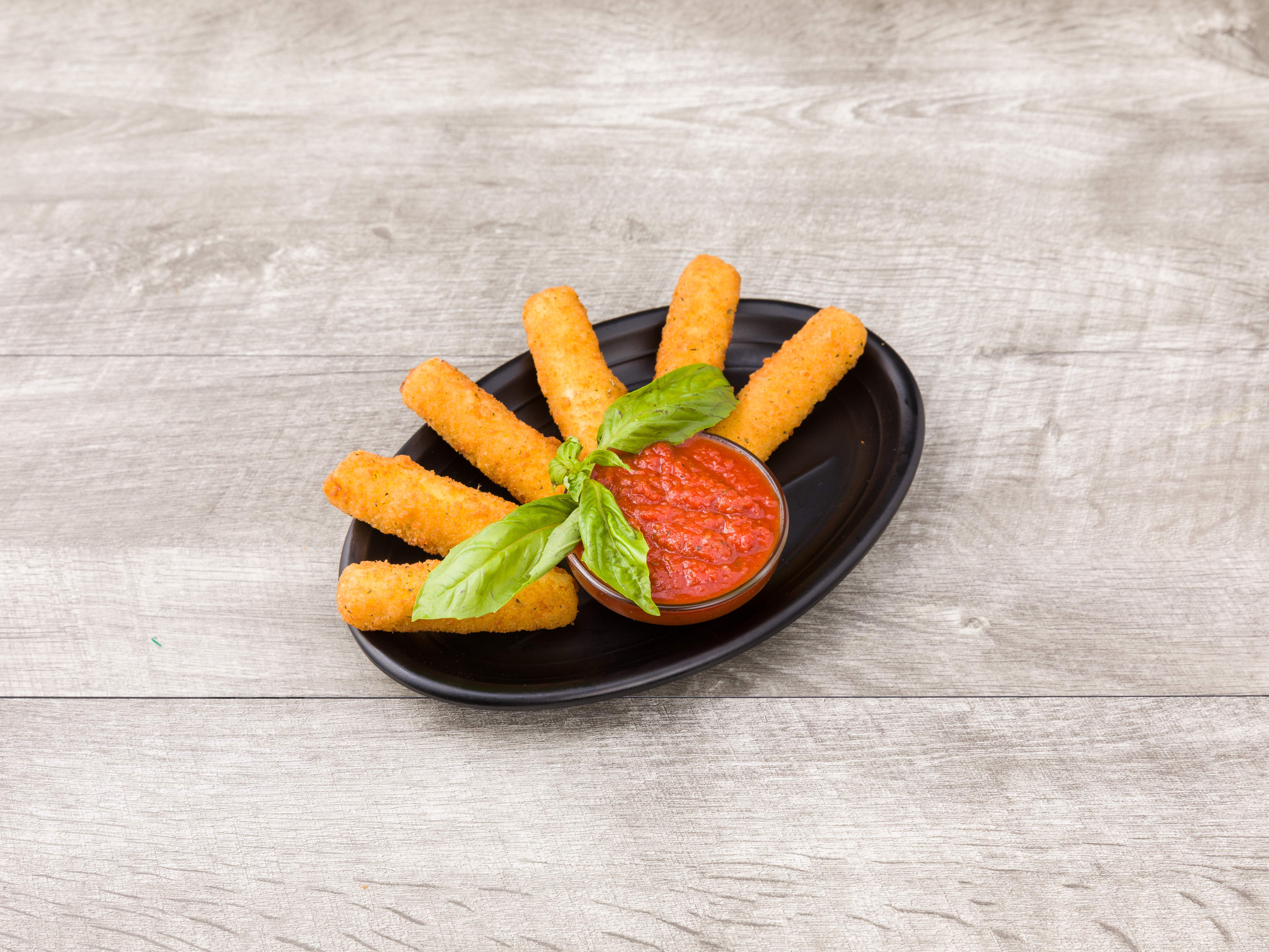 Order Mozzarella Sticks with Sauce food online from Angelos Pizza store, Turnersville on bringmethat.com