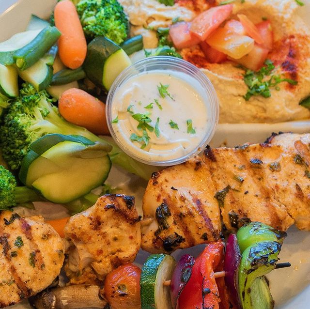 Order Chicken and Vegetable Kabob food online from Chicken Maison store, Torrance on bringmethat.com