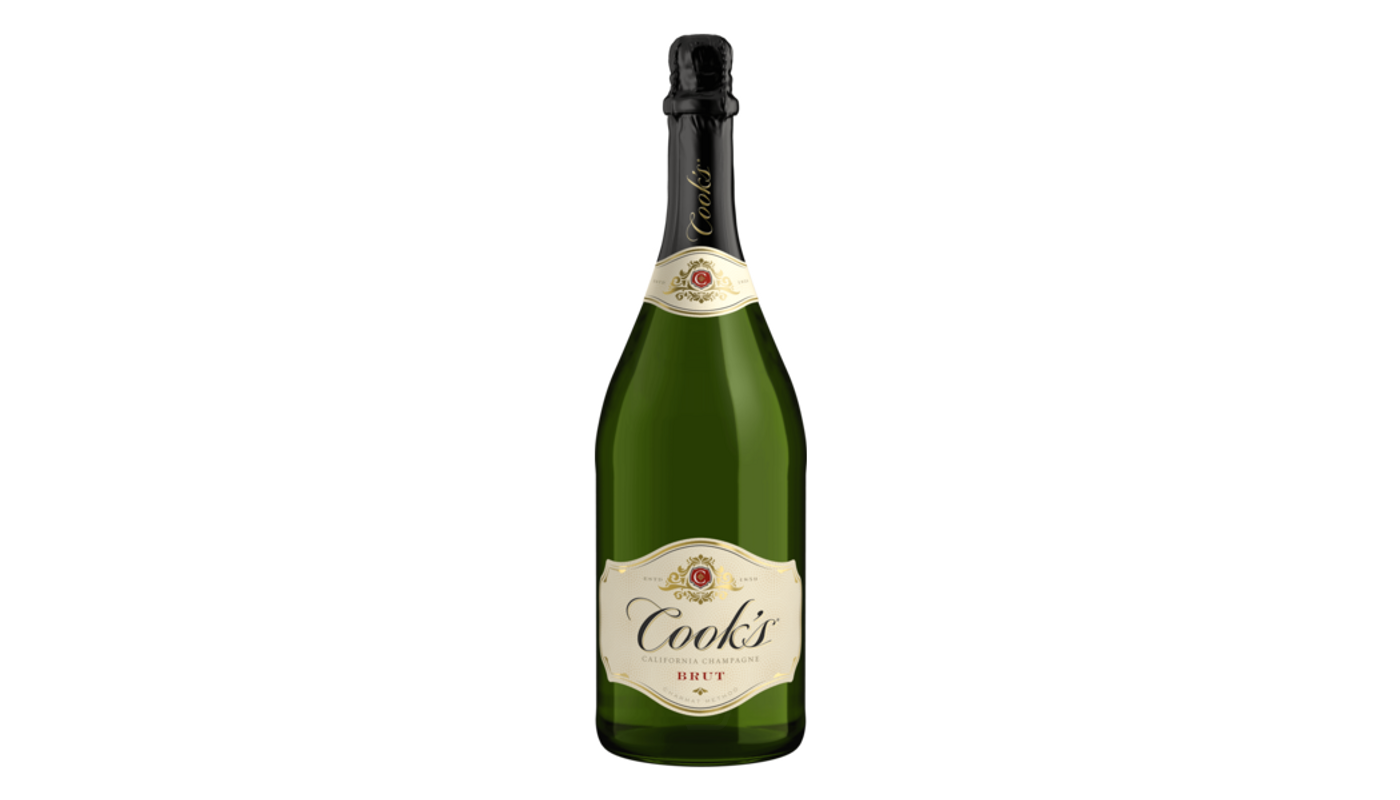 Order Cook's Brut Champagne Blend Sparkling Wine 750mL food online from Rancho Liquor store, Thousand Oaks on bringmethat.com