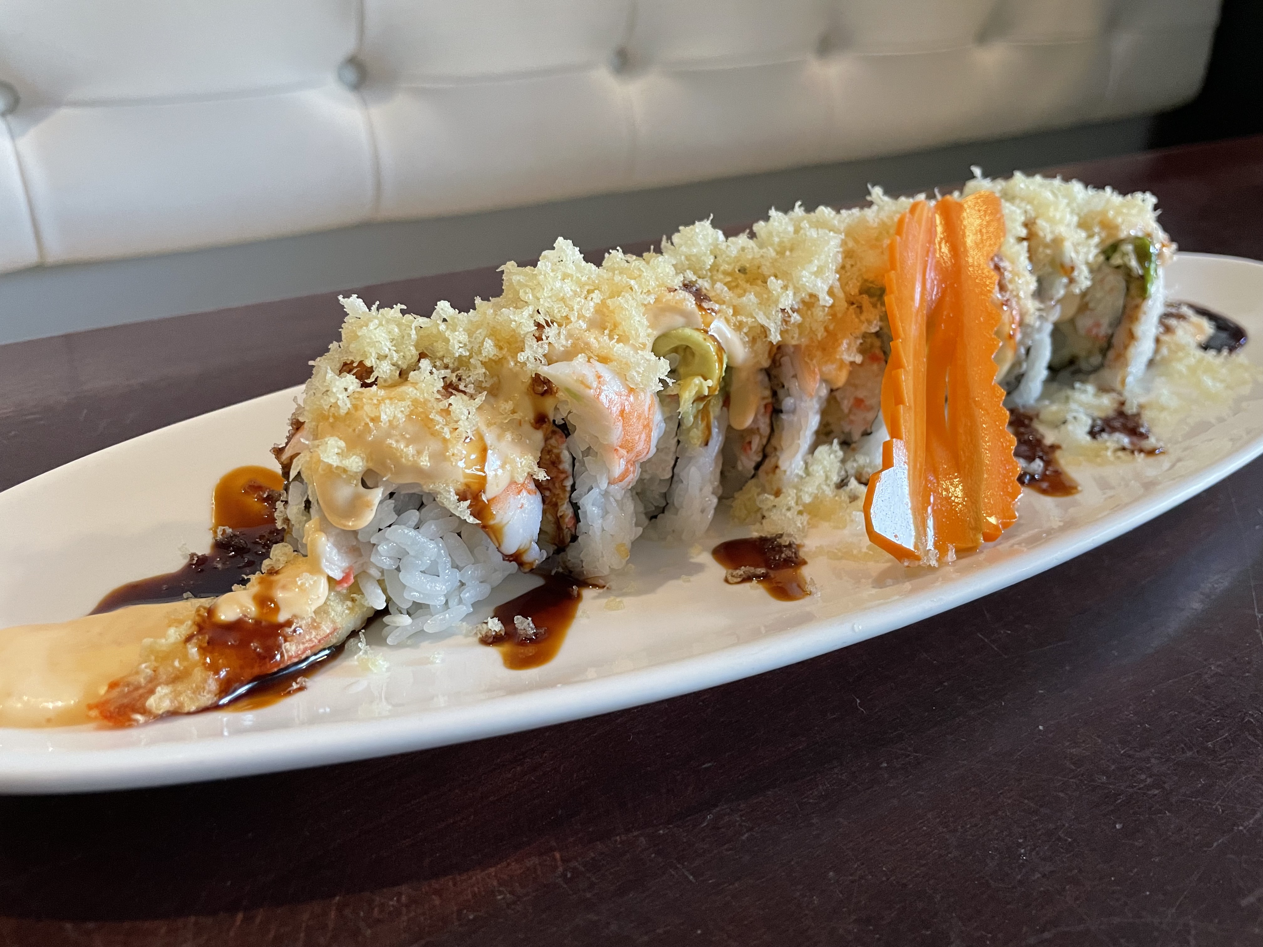Order Super Crunch Roll food online from Skybay Sushi store, Costa Mesa on bringmethat.com