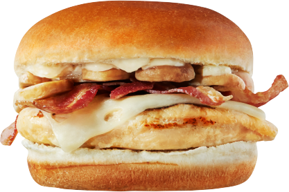 Order Grilled Chicken Mushroom, Bacon and Swiss food online from Getgo store, Avon on bringmethat.com