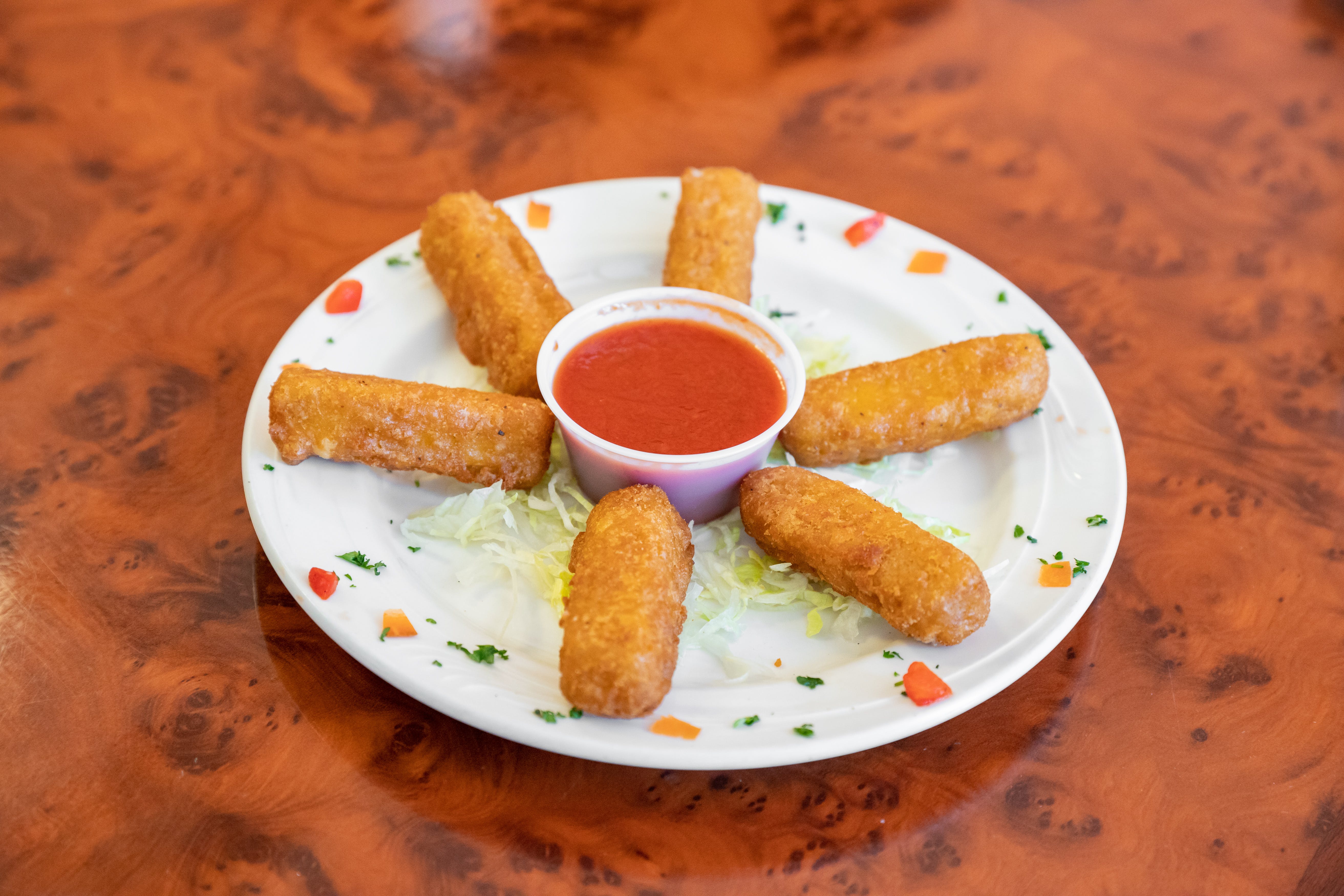 Order Mozzarella Sticks - 6 Pieces food online from Little Italy store, Belvidere on bringmethat.com