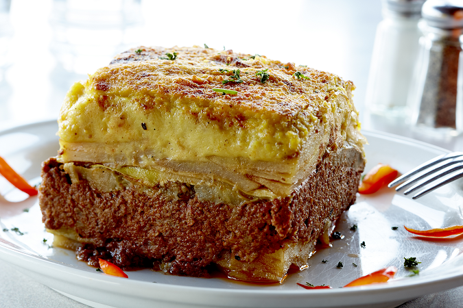 Order Moussaka food online from Blue Swan Diner store, Ocean Township on bringmethat.com