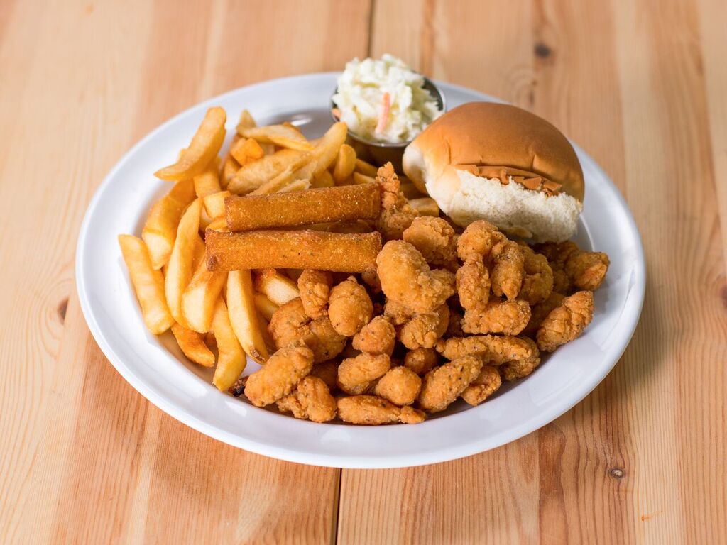 Order 5. Popcorn Shrimp Dinner food online from Terry's Seafood And Chicken store, Austin on bringmethat.com