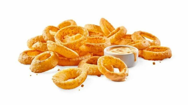 Order Large Beer-Battered Onion Rings food online from Wild Burger store, Hudson on bringmethat.com