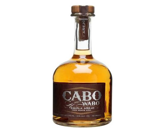 Order Cabo Wabo Tequila anejo 750 ml  food online from Babaro Liquor Store store, Peabody on bringmethat.com