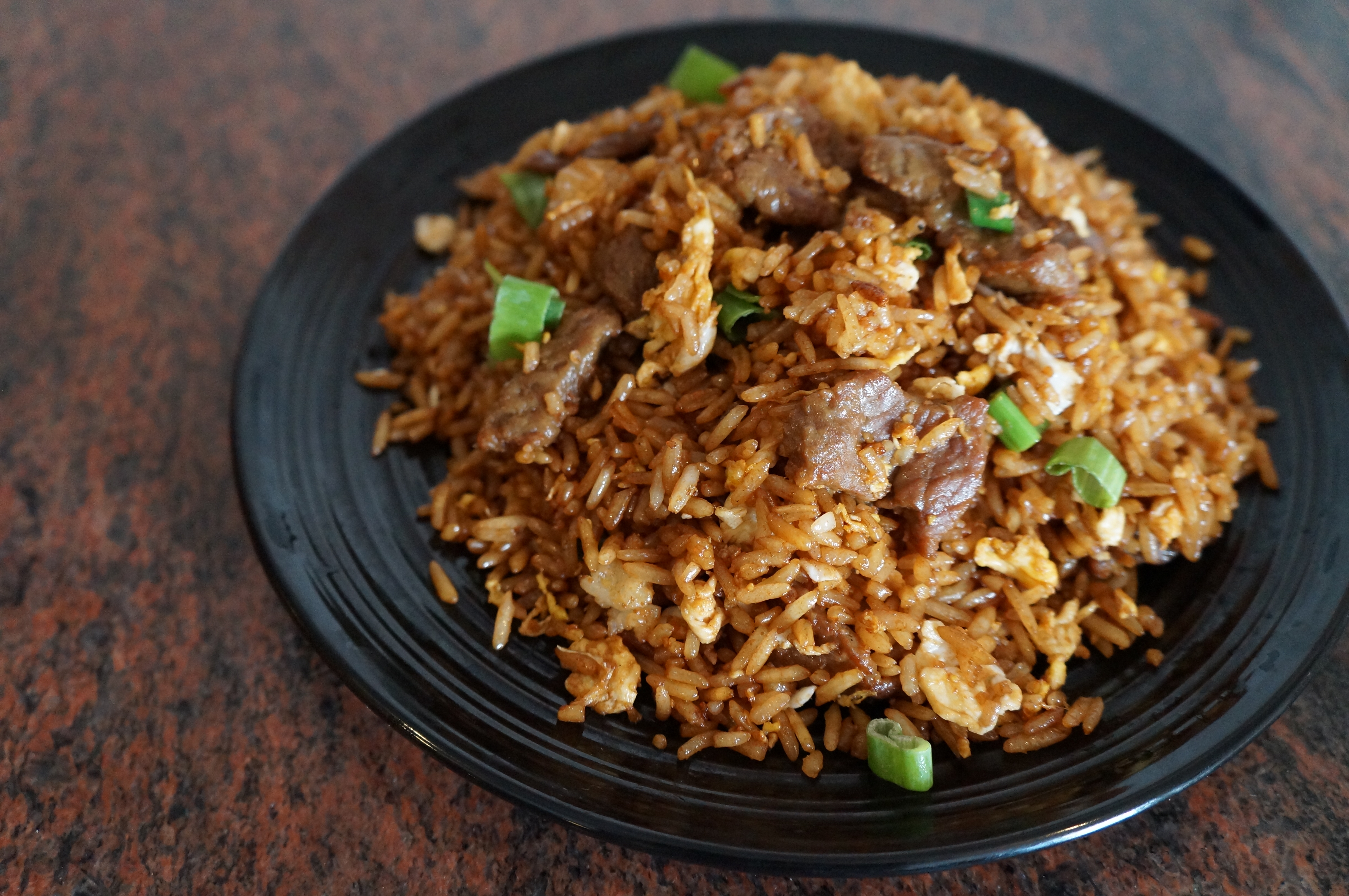 Order F5. Beef Fried Rice food online from Lucky Kitchen store, Phoenix on bringmethat.com